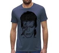 David Bowie Aladdin/T-Shirt/Herren Men/Denim (DE/NL/SE/PL, Alphanumerisch, XXL, Regular, Regular)