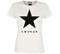David Bowie Amplified Collection - Black Star Frauen T-Shirt altweiß L