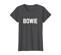 David Bowie - Athletic Logo T-Shirt, Damen, Anthrazit Meliert, XS