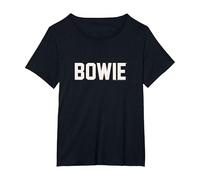 David Bowie - Athletic Logo T-Shirt, Damen Große Größen, Schwarz, 2X