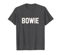 David Bowie - Athletic Logo T-Shirt, Herren, Anthrazit Meliert, 5XL