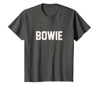 David Bowie - Athletic Logo T-Shirt, Kinder, Anthrazit, 152
