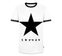 David Bowie Blackstar Album Cover Männer Kontrast T-Shirt