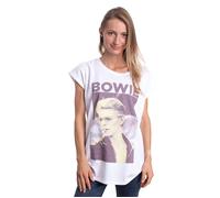 David Bowie - Bowie White - Girly - Weiß - XL - 100% Baumwolle,Jersey Weiß XL