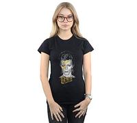 David Bowie Damen Aladdin Sane Gold Bolt T-Shirt Schwarz Large