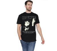 David Bowie - Heroes Cover T-Shirt für Herren (XXL) (Schwarz)
