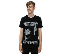 David Bowie Herren Earls Court Heroes T-Shirt Large Schwarz