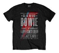 Rock Off Trade T-Shirt David Bowie Hammersmith Odeon Slim Fit Schwarz XXL