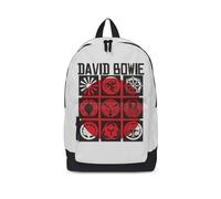 David Bowie Japanischer klassischer Rucksack/Rucksack, lässiger Schultag, offizielles Weiß, Einheitsgröße - 43 cm x 30 cm x 15 cm - offizielles Lizenzprodukt, weiß, Einheitsgröße, Casual