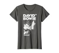 David Bowie - Kühne Helden T-Shirt, Damen, Anthrazit, XS