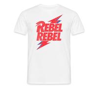 David Bowie Rebel Rebel Mit Blitz Männer T-Shirt