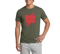 David Bowie Rebel Rebel Mit Blitz Männer T-Shirt