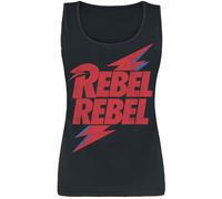 David Bowie Rebel Rebel Top schwarz in L