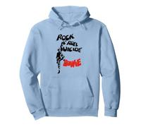 David Bowie Rock'n'Roll Selbstmord Pullover Hoodie, Unisex für Erwachsene, Taubenblau, S