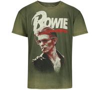 David Bowie Smoking T-Shirt grün in XL