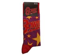 David Bowie Socken Stars Infill Logo Nue offiziell Herren Rot UK Size 7-11