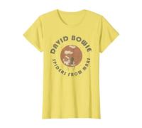 David Bowie - Spinnen T-Shirt, Damen, Gelb, L