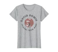 David Bowie - Spinnen T-Shirt, Damen, Grau Meliert, L