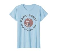 David Bowie - Spinnen T-Shirt, Damen, Himmelblau, L