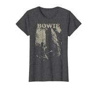 David Bowie - Stapel T-Shirt, Damen, Anthrazit Meliert, XL