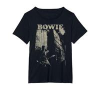 David Bowie - Stapel T-Shirt, Damen Große Größen, Schwarz, 1X