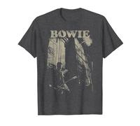 David Bowie - Stapel T-Shirt, Herren, Anthrazit Meliert, 6XL