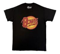 David Bowie T Shirt Diamond Dogs Vintage Distressed Logo offiziell Herren Nue S