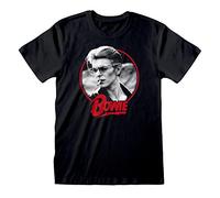 David Bowie T-Shirt für Herren, kurzärmelig, Schwarz , L