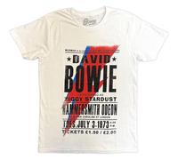 Rock Off Trade T-Shirt David Bowie – Hammersmith Odeon Größe M Unisex Weiß