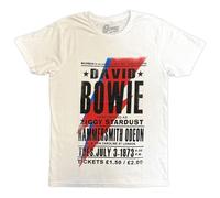 David Bowie - T-Shirt # S Unisex White # Hammersmith Odeon