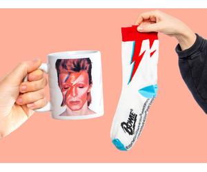 David Bowie Tasse & Socken Geschenk-Set