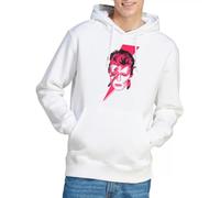 David Bowie Unisex Aladdin Sane Hoodie Kapuzenpullover, weiß, S