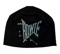 David Bowie Unisex Erwachsene Let´s Dance Beanie, Schwarz/Blau, Einheitsgröße