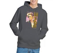 David Bowie Unisex Smallokin Hoodie Kapuzenpullover, anthrazit, M