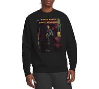 David Bowie Unisex Ziggy Stardust Album Crew Sweatshirt, Schwarz, S