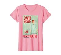 David Bowie Ziggy Stardust Neues Theater Oxford, England 1973 T-Shirt, Damen, Rosa, S