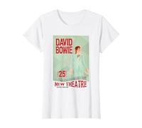 David Bowie Ziggy Stardust Neues Theater Oxford, England 1973 T-Shirt, Damen, Weiß, S