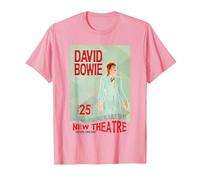 David Bowie Ziggy Stardust Neues Theater Oxford, England 1973 T-Shirt, Herren, Rosa, XXL