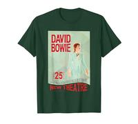 David Bowie Ziggy Stardust Neues Theater Oxford, England 1973 T-Shirt, Herren, Waldgrün, 3XL