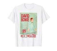 David Bowie Ziggy Stardust Neues Theater Oxford, England 1973 T-Shirt, Herren, Weiß, 6XL