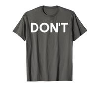 David Don't Tee T-Shirt, Herren, Anthrazit, M