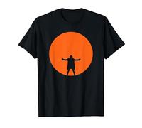 David Gilmour Luck and Strange im Konzert Orange Moon T-Shirt, Herren, Schwarz, S