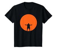 David Gilmour Luck and Strange im Konzert Orange Moon T-Shirt, Kinder, Schwarz, 92
