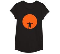 David Gilmour Luck and Strange im Konzert Orange Moon T-Shirt, Mädchen, Schwarz, M