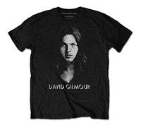 David Gilmour - T-Shirt # S Unisex Black # Half-Tone Face