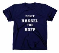 David Hasselhoff Fun T-Shirt Don't Hassel The Hoff, Navy, XXL