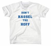 David Hasselhoff Fun T-Shirt Don't Hassel The Hoff, Weiss, S