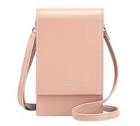 David Jones - Damen Handy Umhängetasche - Handytasche PU Leder Telefon Kleine Tasche Frau - Schultertasche Mini Handtasche Crossbody Bag - Abendtasche Alltag Mode Elegant Reise Arbeit - Rosa