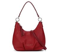 David Jones - Damen Hobo Schultertasche - Mittelgroße Handtasche PU Weiche Leder - Kleine Shopper Tasche - Umhängetasche Beuteltasche Einem Henkel - Alltag Einfach Klassisch Elegant Vintage - Rot