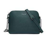David Jones - Damen Kleine Umhängetasche - Handtasche PU Leder Frau - Crossbody Bag Tasche Kette Schultertasche - Abendtasche Reißverschluss - Alltag Elegant Modisch Schick Party Clutch - Grün